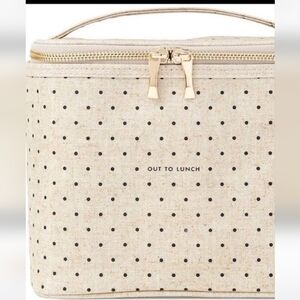 Kate Spade Polka Dot Tan Lunch Bag
